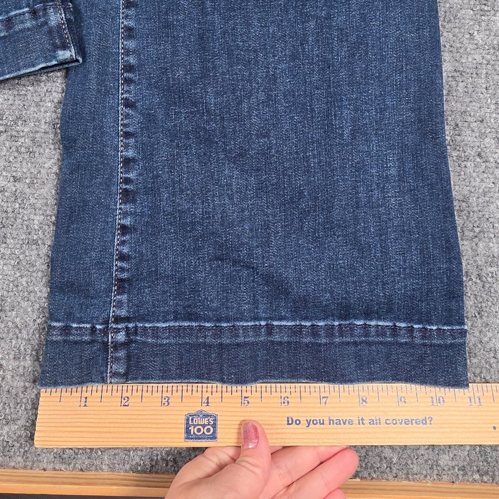 7 For All Mankind Dojo Jeans Womens 29 Blue Flare Leg Stretch Denim 7U451190 NWT - Picture 6 of 13